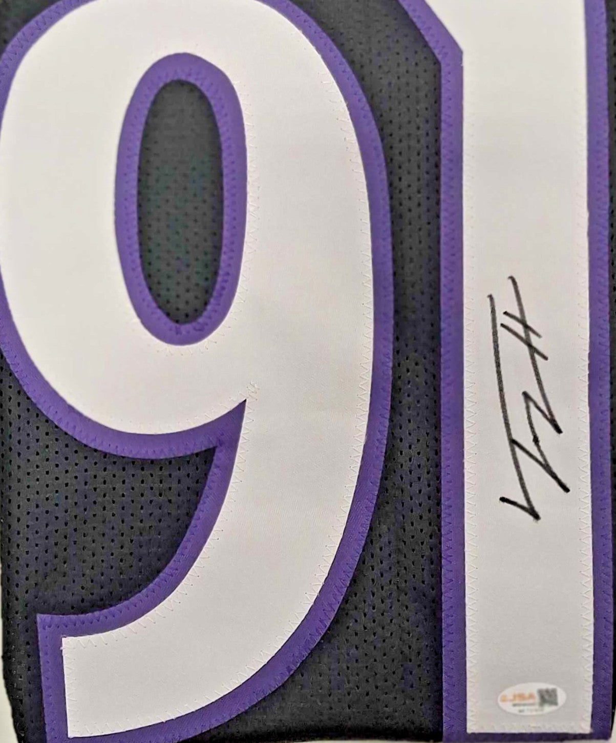 Trey Hendrickson Autographed Baltimore Ravens Black Custom Jersey