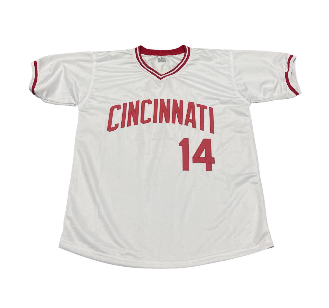 Pete Rose Signed Cincinnati Reds Custom Baseball Jersey (JSA COA)