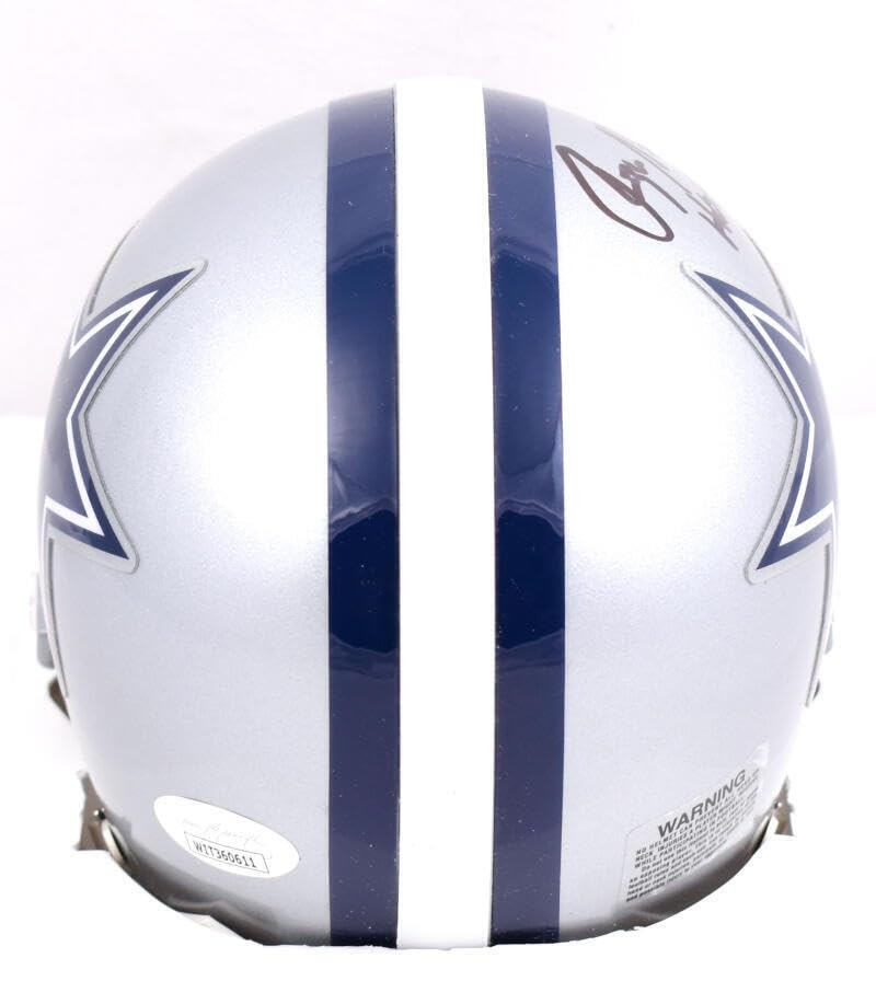 Roger Staubach Signed Dallas Cowboys Black Mini Helmet (HOF Inscription)