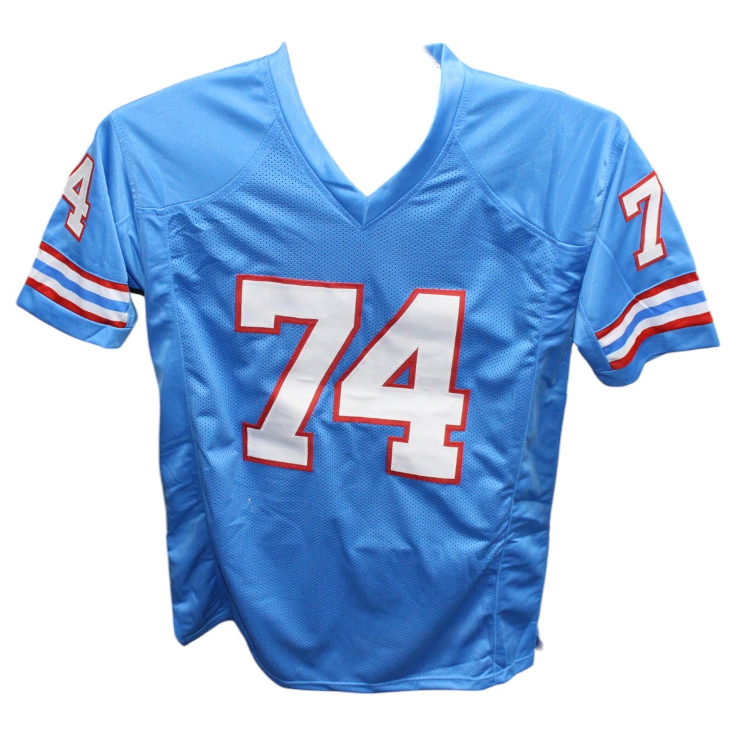 Bruce Matthews Signed Houston Oilers Custom Football Jersey