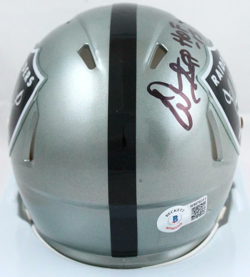 Warren Sapp Signed Oakland Raiders Flash Speed Mini Helmet - HOF