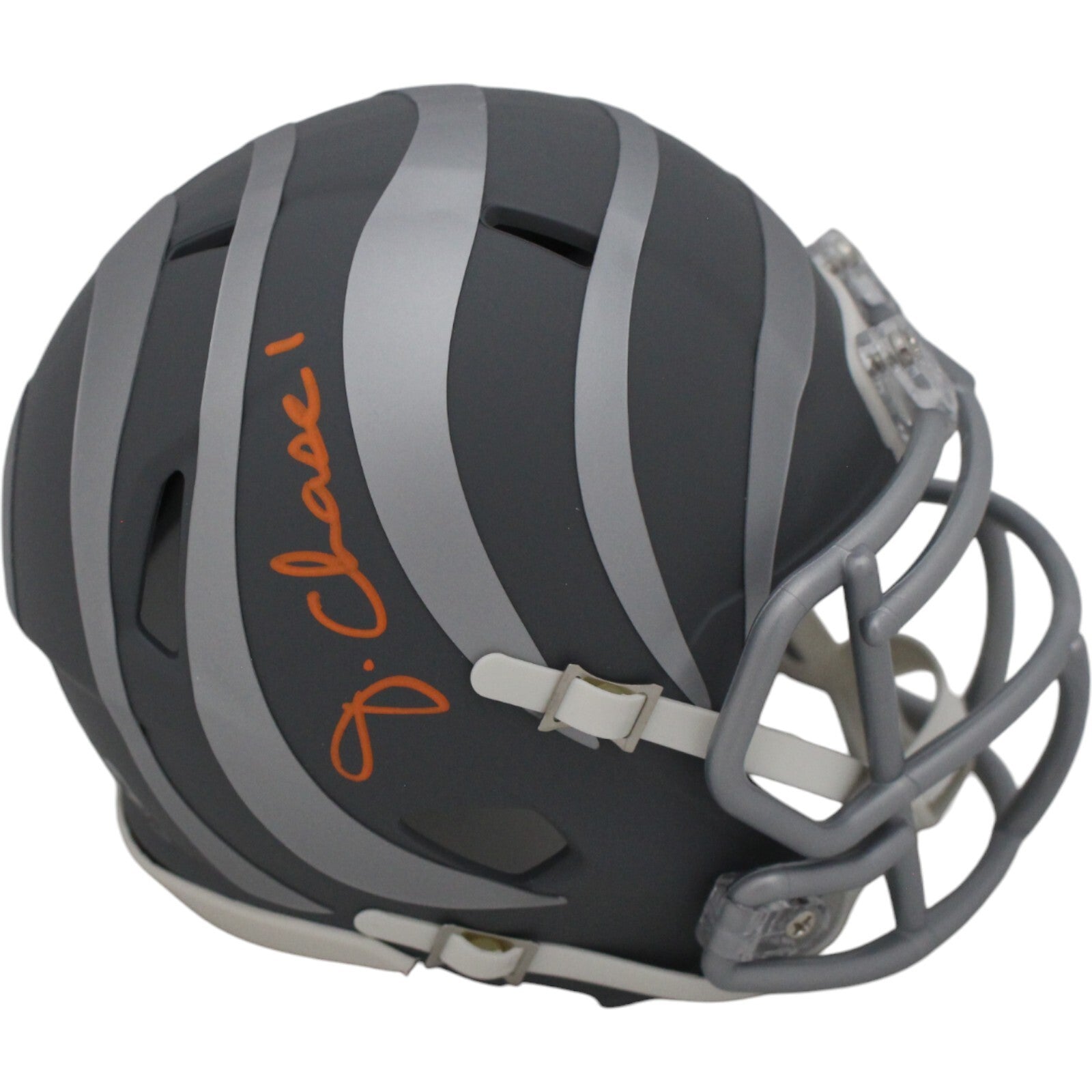 Ja'Marr Chase Cincinnati Bengals Slate Speed Mini Helmet Autographed – Ultimate Autographs
