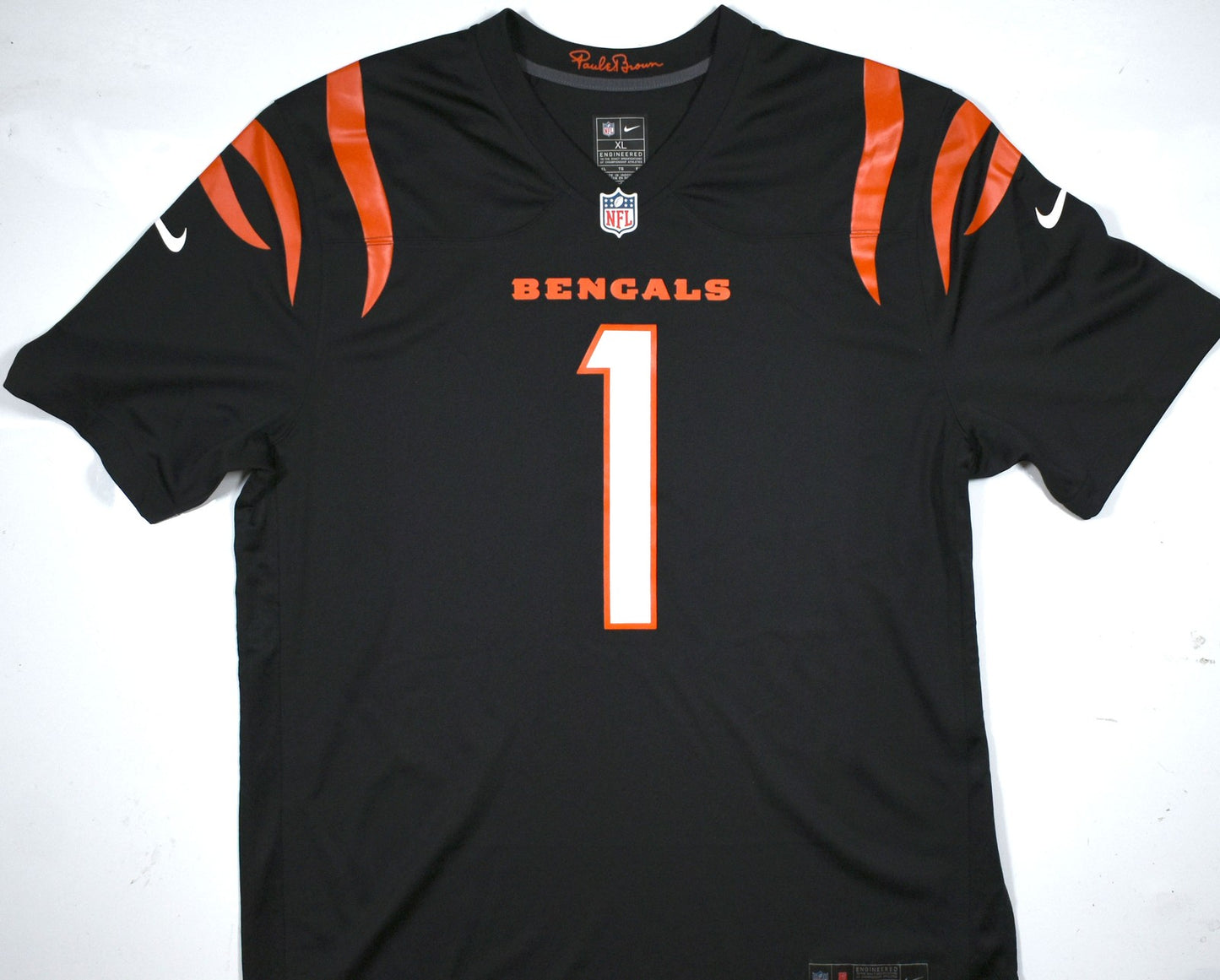 Ja'Marr Chase Autographed Cincinnati Bengals Black Nike Jersey