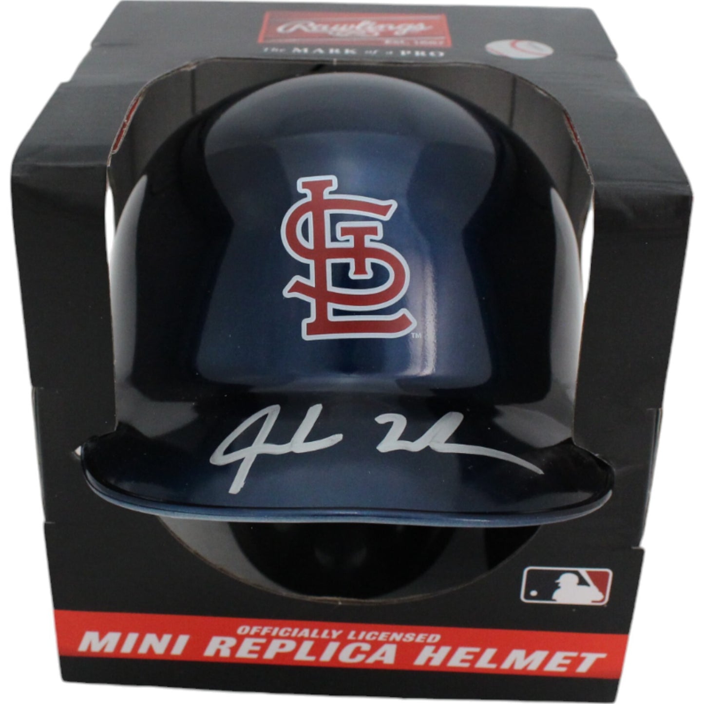 Jordan Walker Autographed St. Louis Cardinals Chrome Mini Batting Helmet