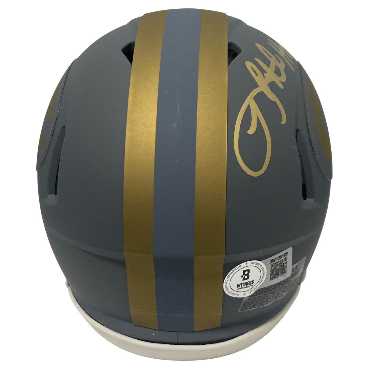 LeRoy Butler Autographed Green Bay Packers Slate Mini Helmet HOF 22 BAS