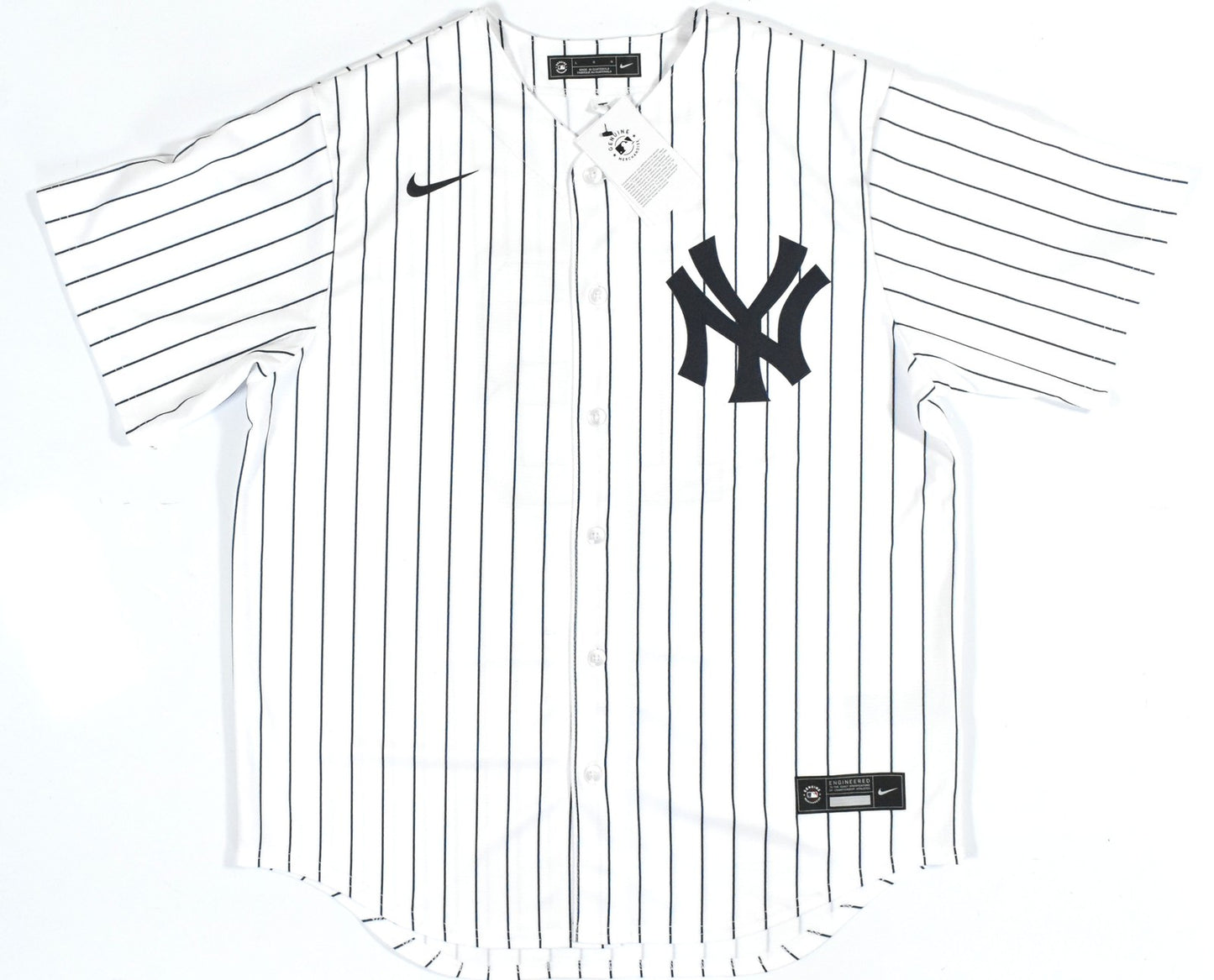 Don Larsen Signed New York Yankees Nike Jersey - WSPG Inscribed