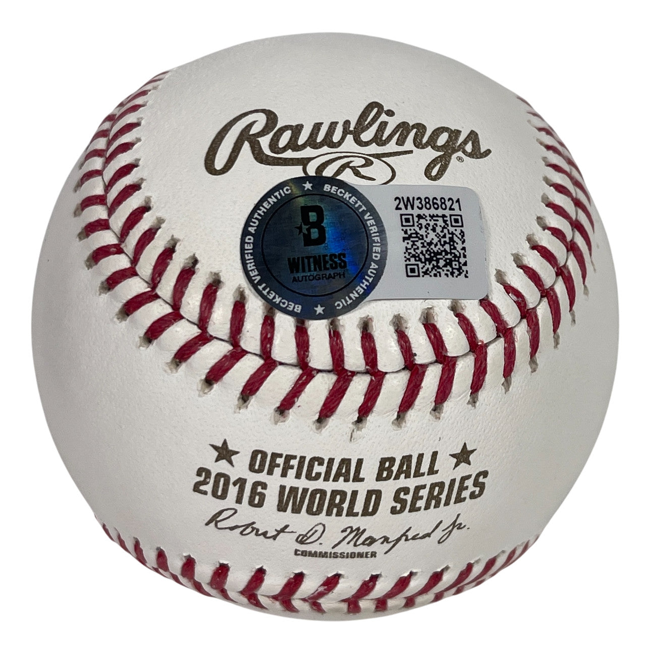 Ben Zobrist Signed 2016 World Series Baseball (2016 WS MVP)
