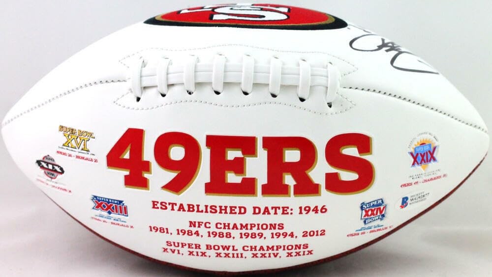 Jeff Garcia Signed San Francisco 49ers Logo Football