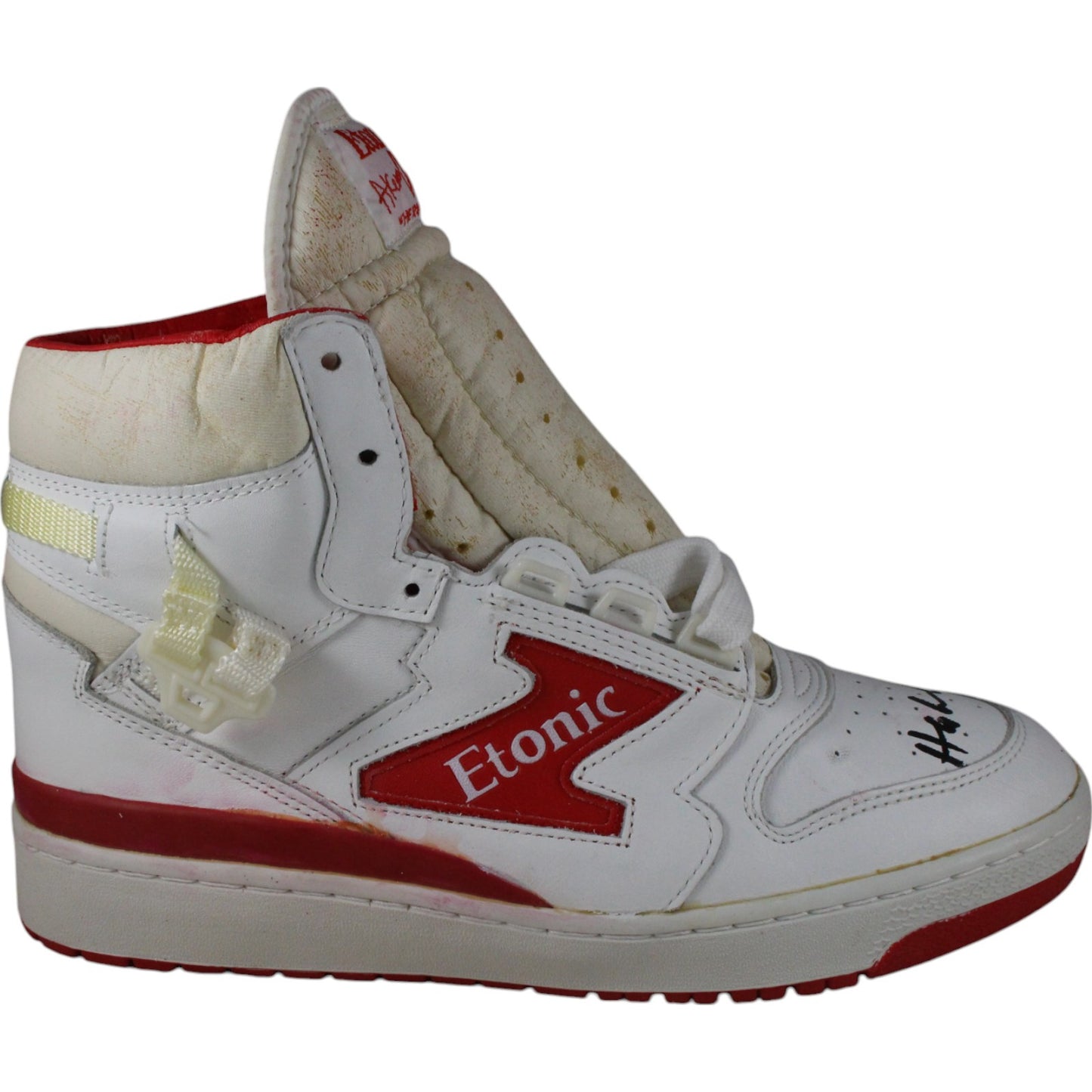 Hakeem Olajuwon Houston Rockets Autographed Etonic Shoe (Single)