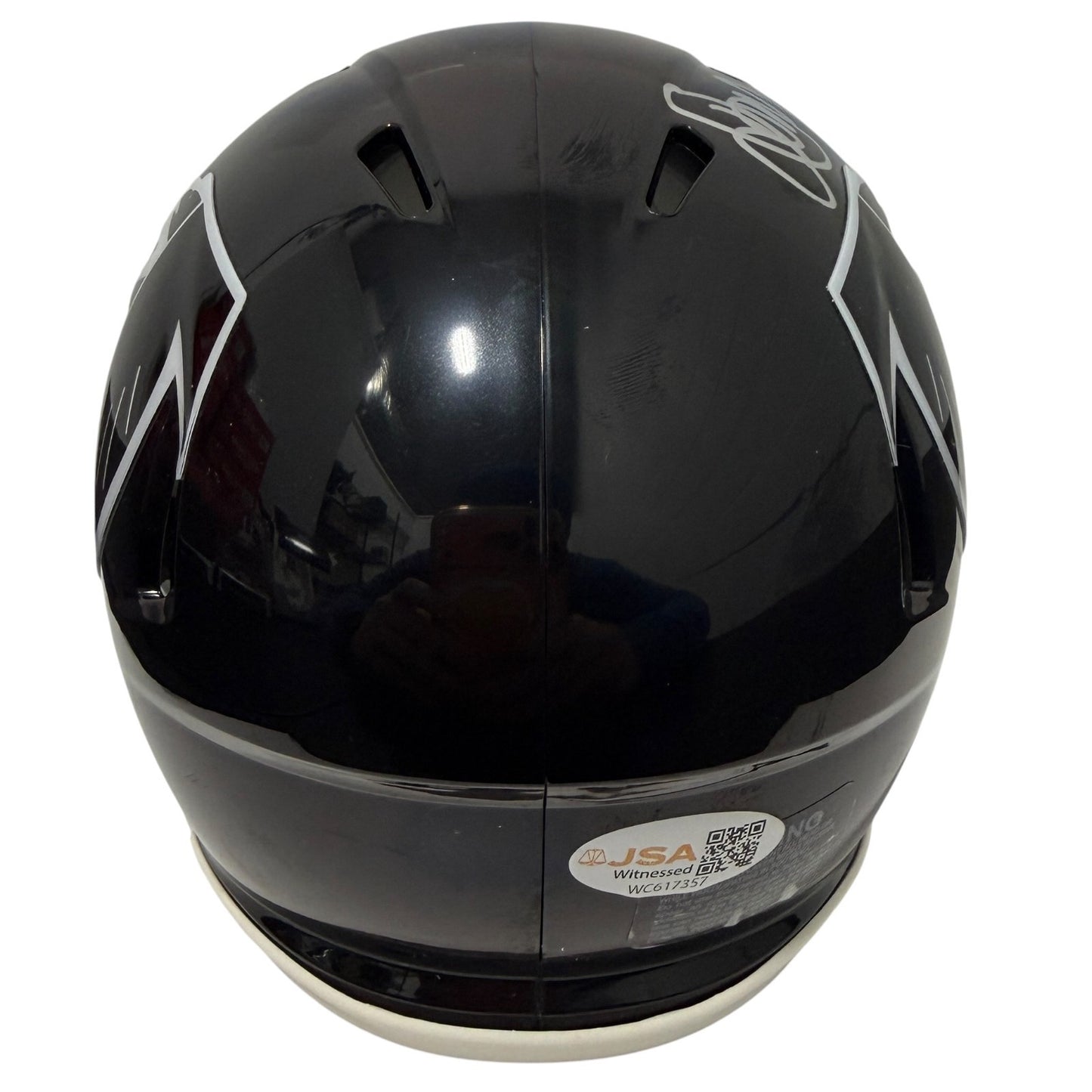 Jamal Anderson Signed Atlanta Falcons Throwback Mini Helmet