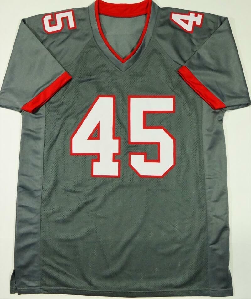 Devin White Autographed Grey Custom Jersey