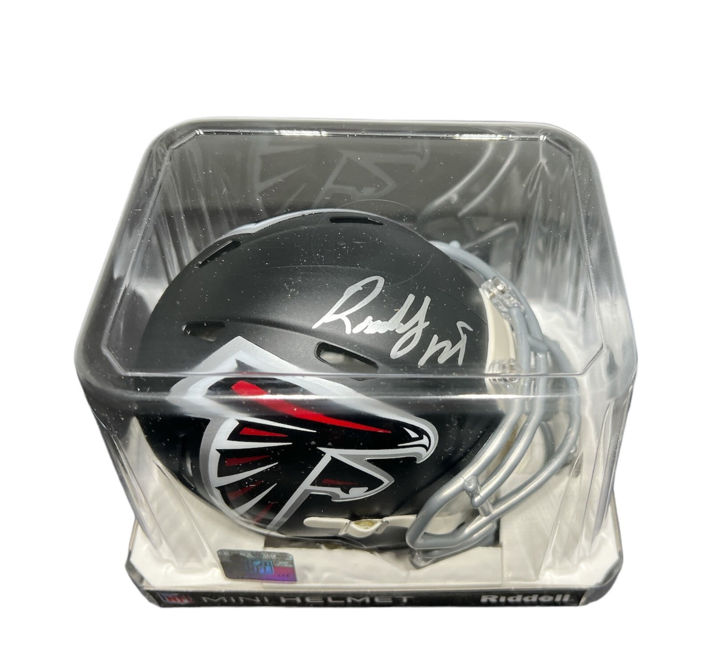 Roddy White Atlanta Falcons Autographed Speed Mini Helmet Beckett BAS