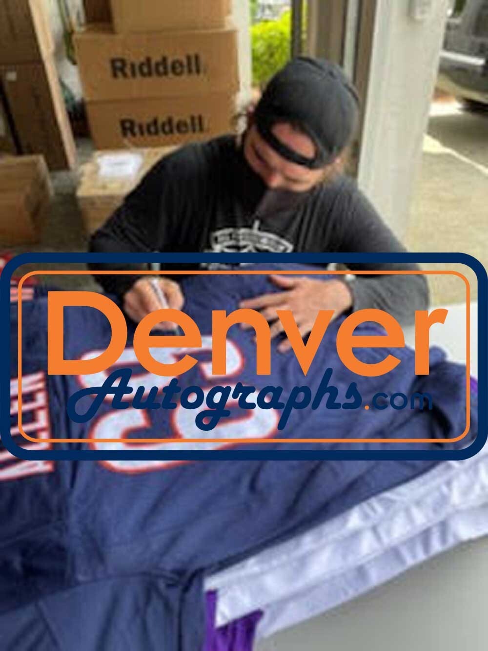 Jared Allen Signed Chicago Bears Custom Football Jersey Beckett COA