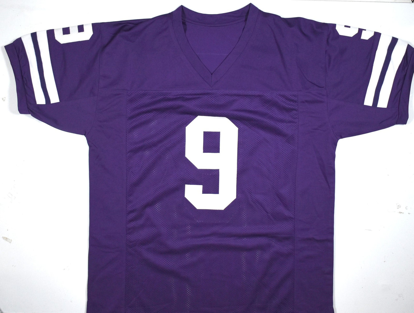 Michael Penix Jr. Autographed Purple Custom Jersey