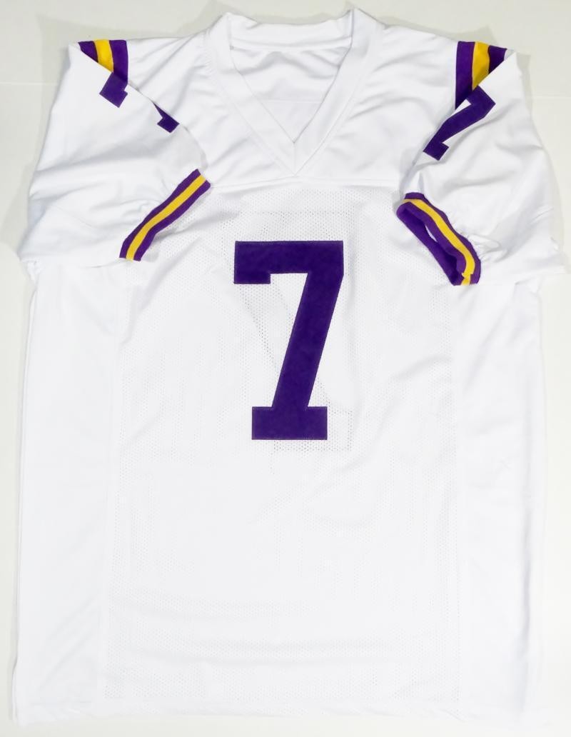 Leonard Fournette Signed White Custom Jersey