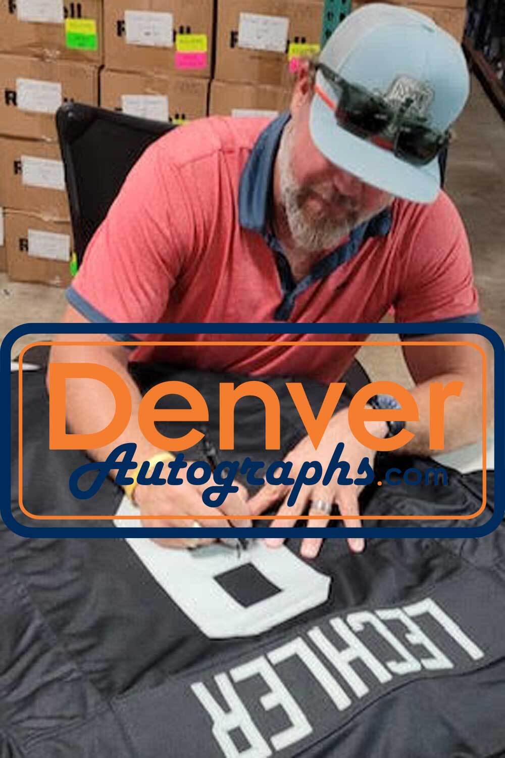 Shane Lechler Signed Custom Black Football Jersey Beckett BAS