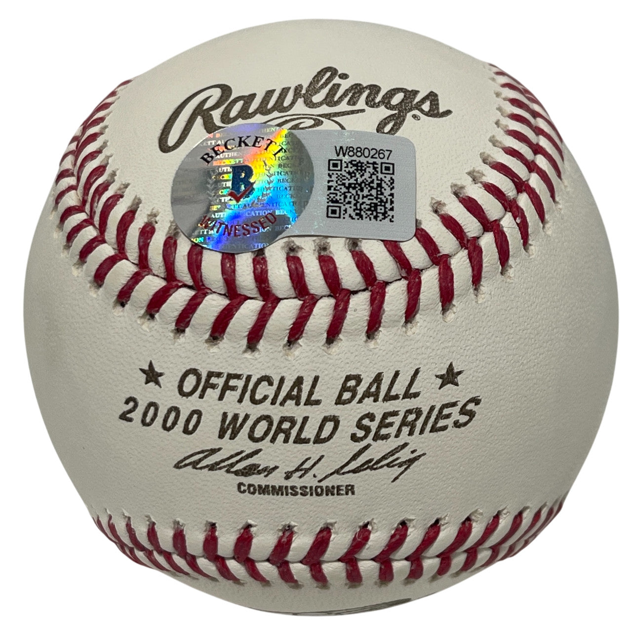 Paul O'Neill Autographed 2000 World Series ROMLB Baseball (Beckett BAS)