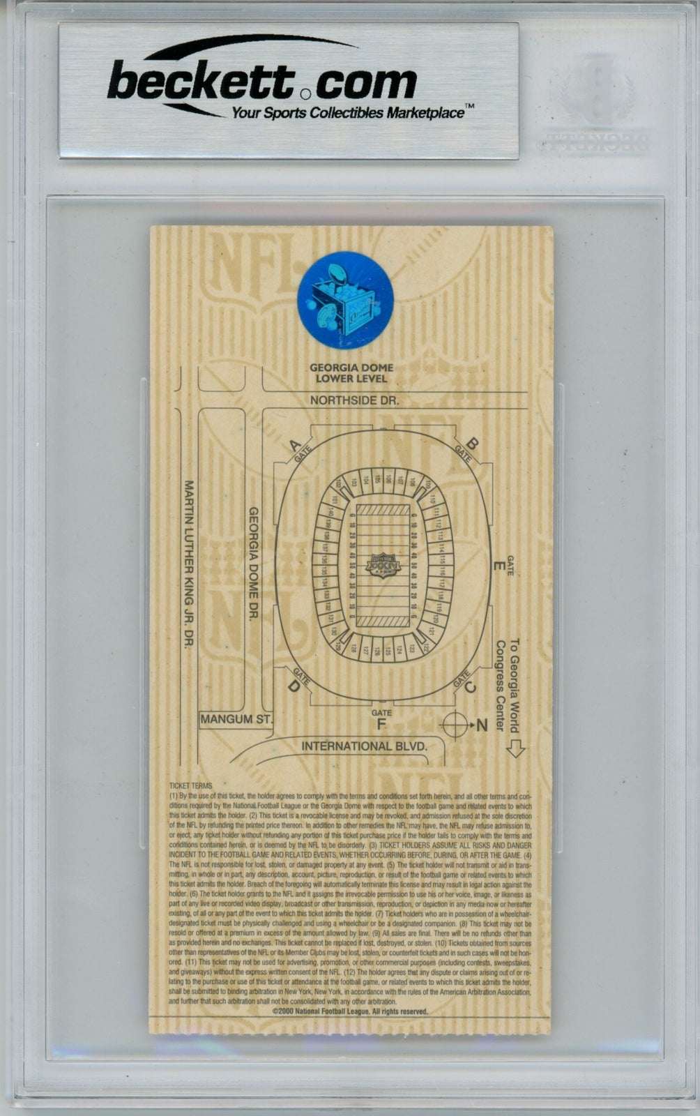 Kurt Warner Signed St. Louis Rams Super Bowl XXXIV MVP Ticket Stub BAS 8