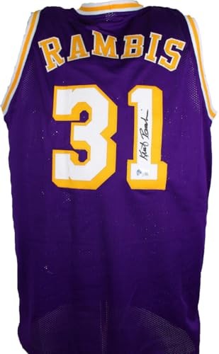 Kurt Rambis Autographed Los Angeles Lakers Style Purple Jersey