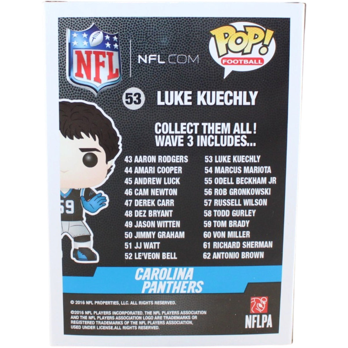 Luke Kuechly Signed Carolina Panthers Funko Pop #53