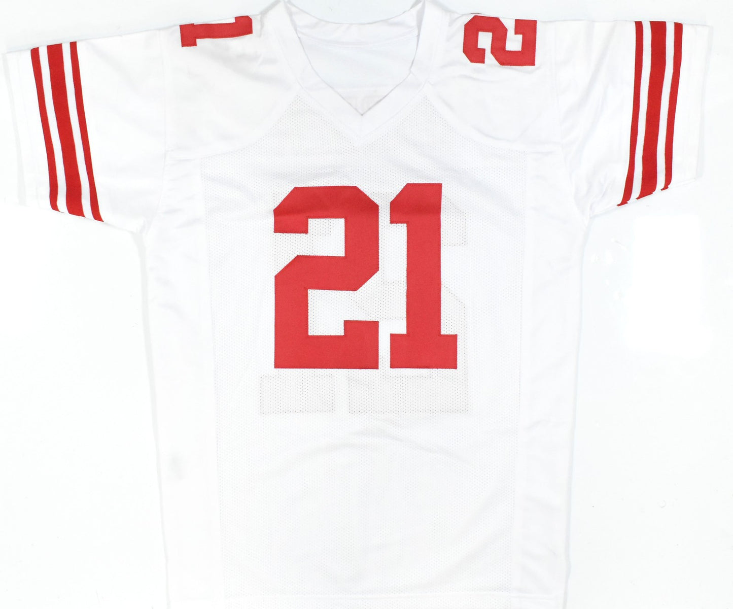 Tiki Barber Autographed New York Giants White Jersey
