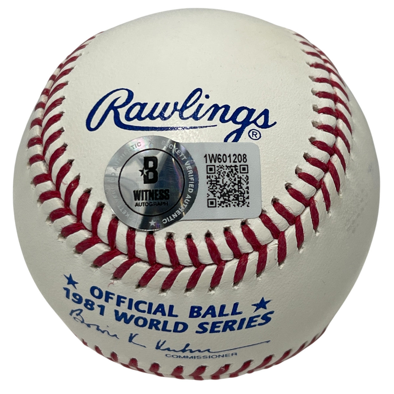 Steve Garvey Signed 1981 World Series Baseball (WS Champs) Beckett COA