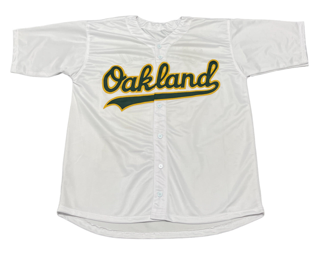 Jose Canseco Autographed Oakland Athletics Custom Jersey (2 Inscriptions)