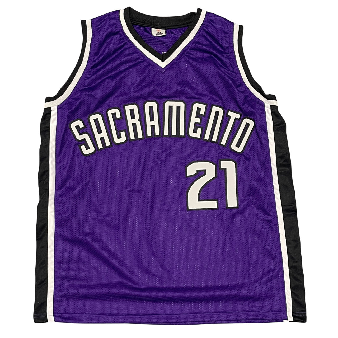 Vlade Divac Sacramento Kings Autographed Custom Basketball Jersey BAS