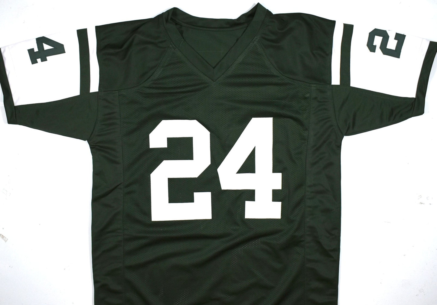 Darrelle Revis Autographed Green Custom Jersey with HOF Inscription