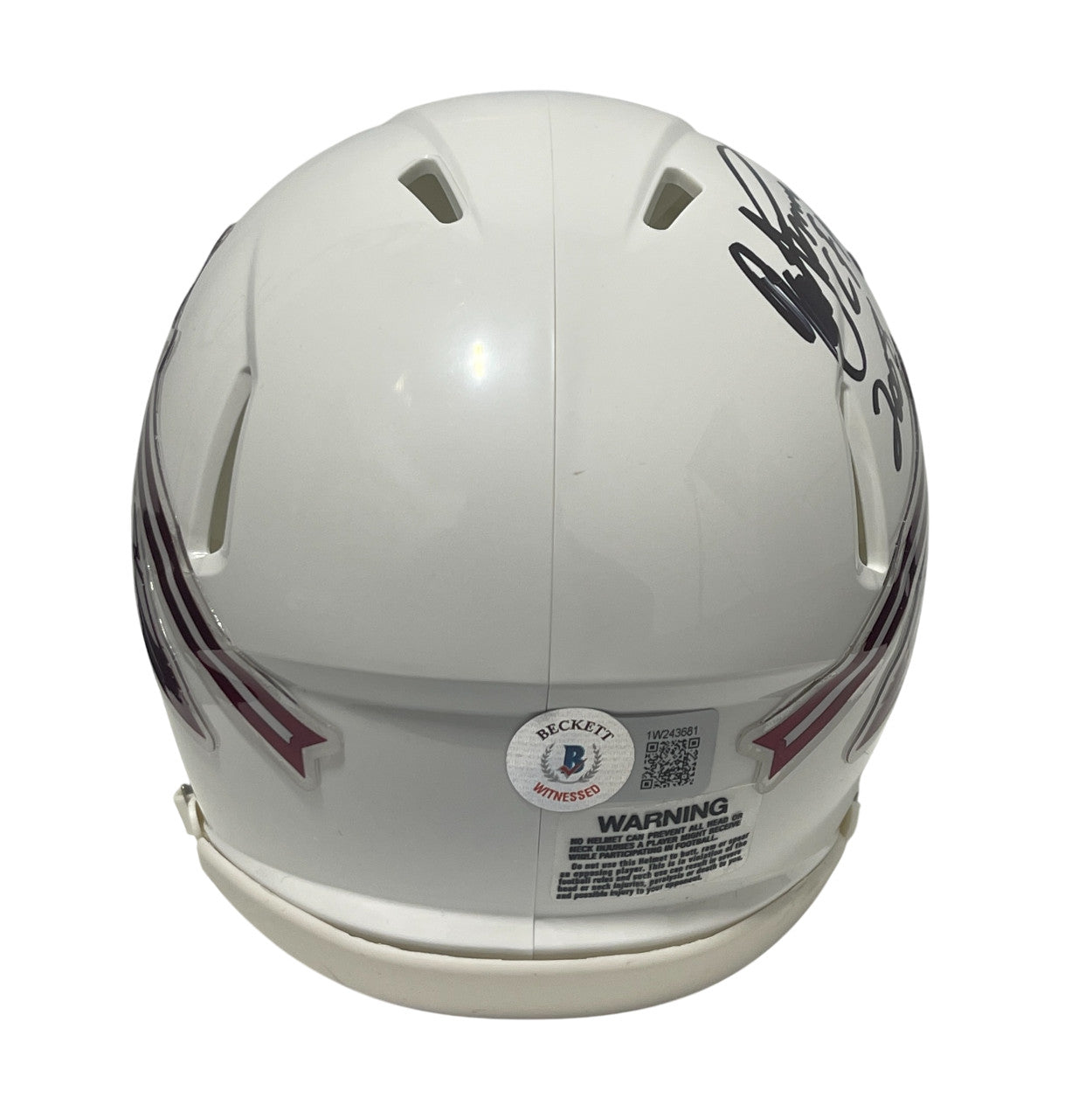 Ron Simmons Signed Florida State White Mini Helmet CHOF 2008 Inscribed