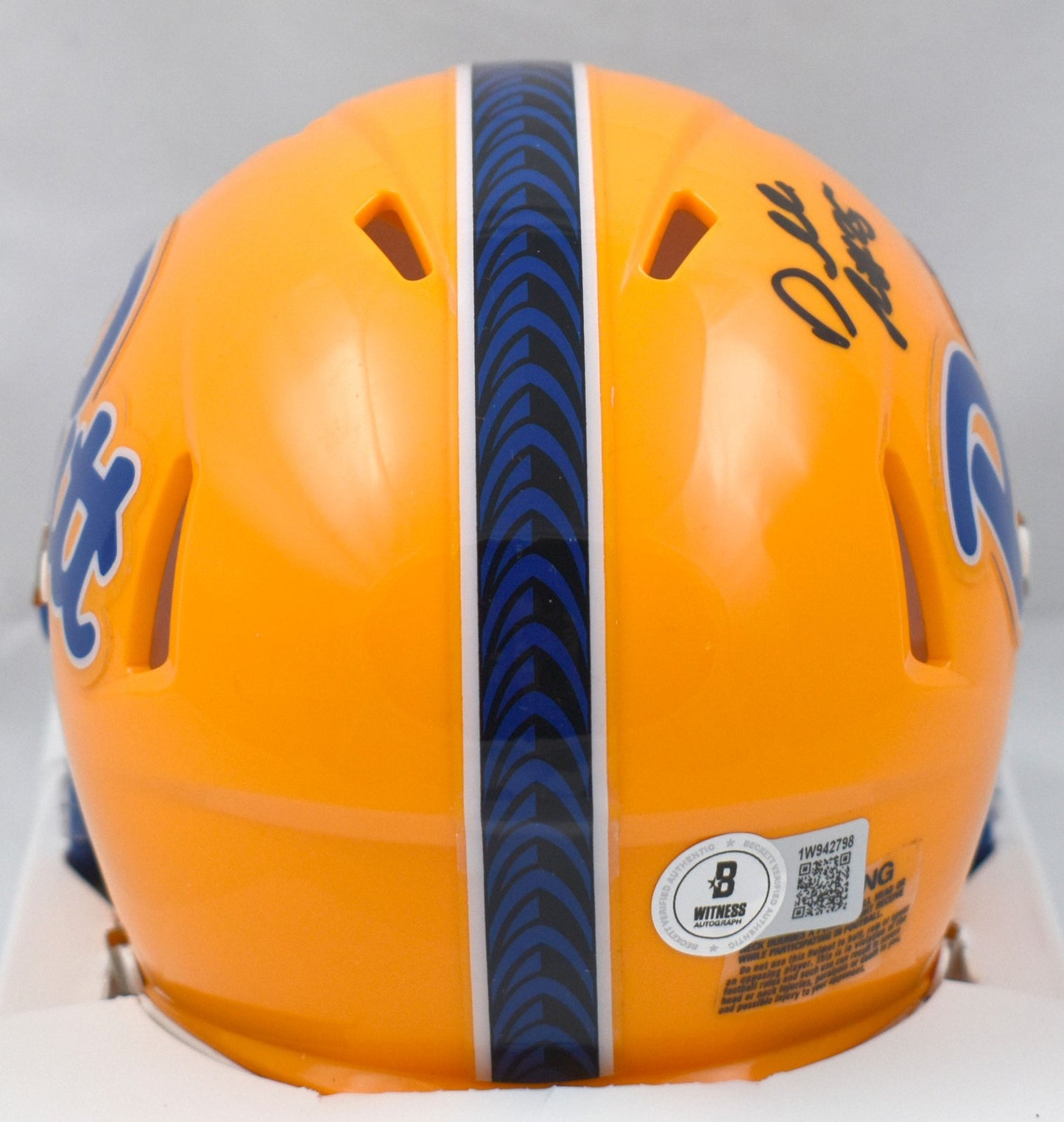 Darrelle Revis Signed Pittsburgh Panthers Mini Helmet