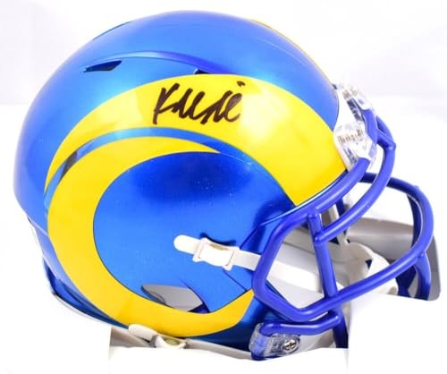 Kyren Williams Signed Los Angeles Rams Speed Mini Helmet - Black