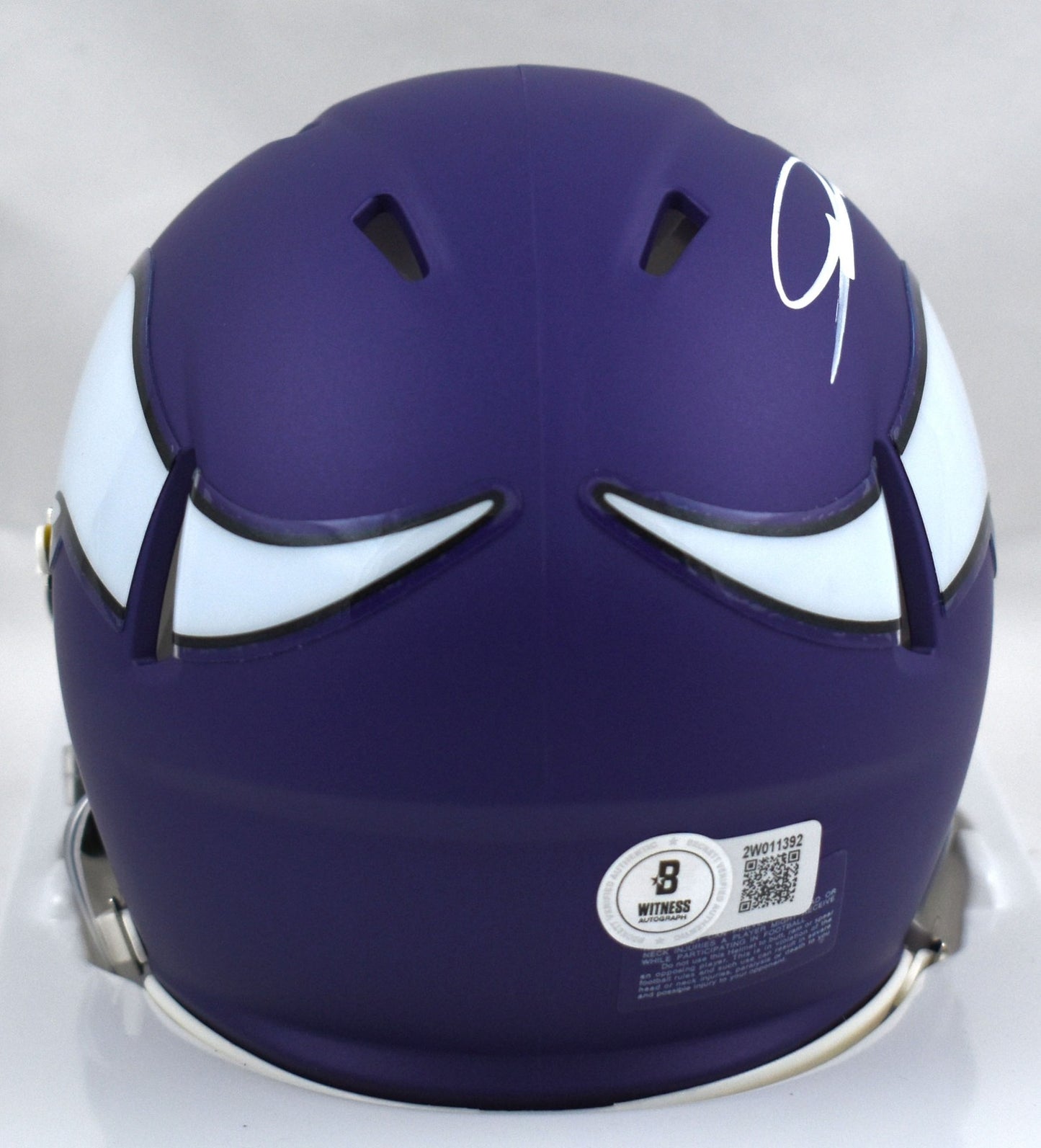 Jordan Addison Signed Minnesota Vikings Speed Mini Helmet