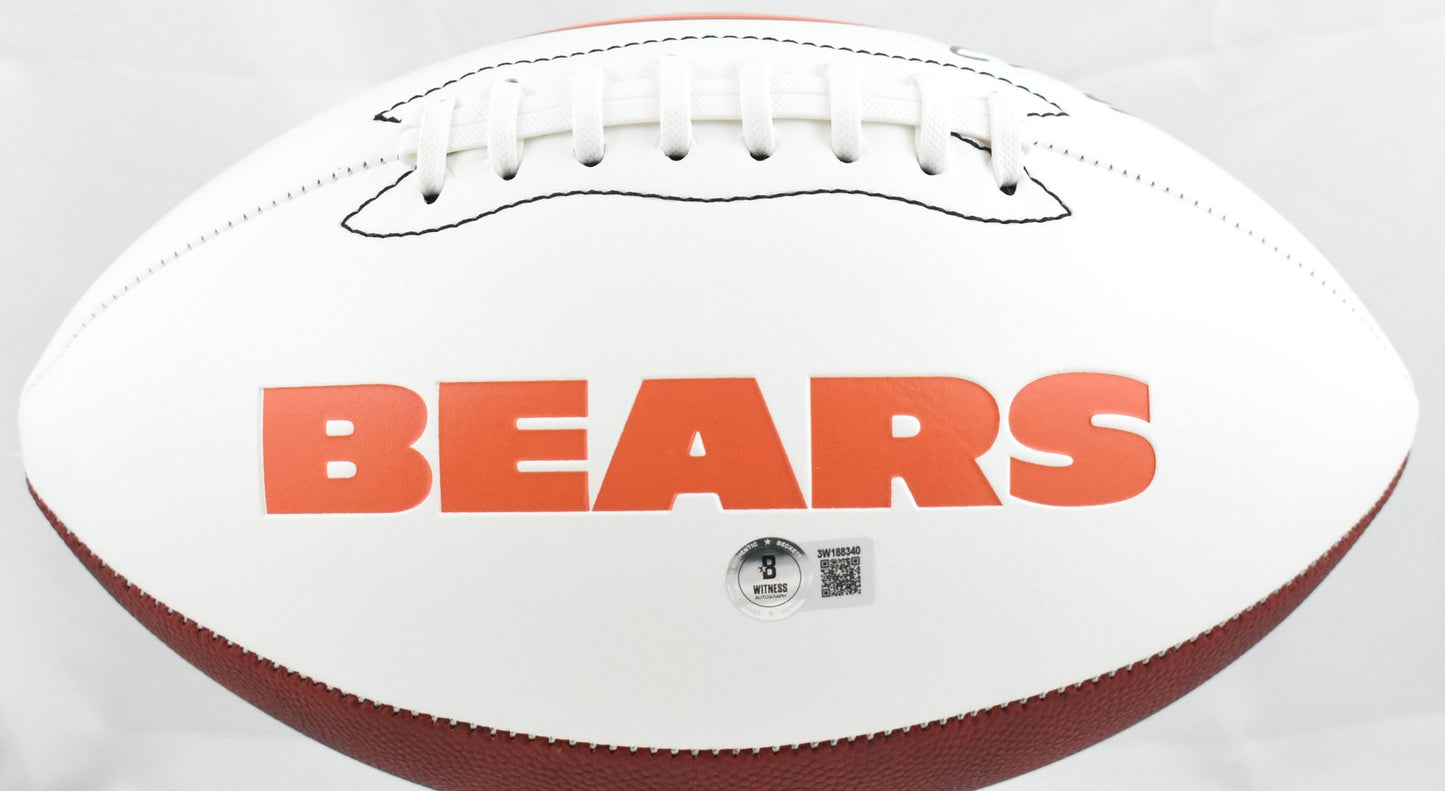 Luther Burden Autographed Chicago Bears Logo Football