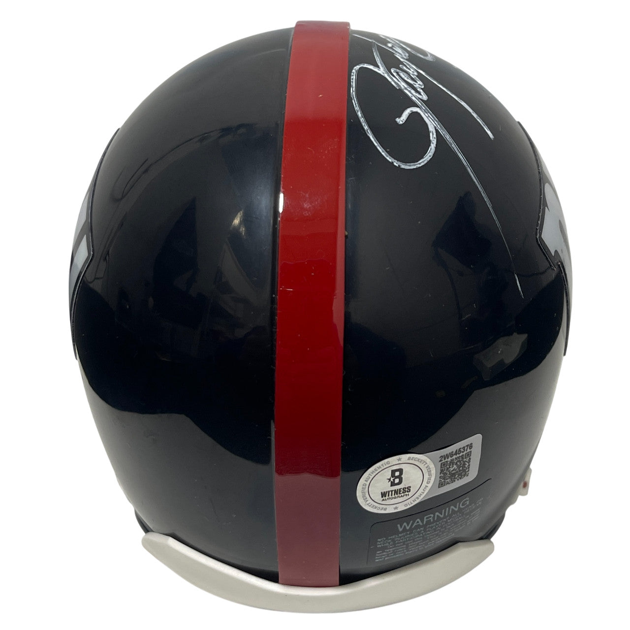 Lawrence Taylor Signed Giants Throwback Mini Helmet with "Bad MFer" Inscription