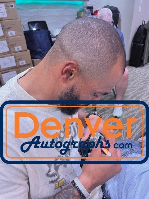 Dak Prescott Signed Dallas Cowboys 2022 Salute to Service Mini Helmet