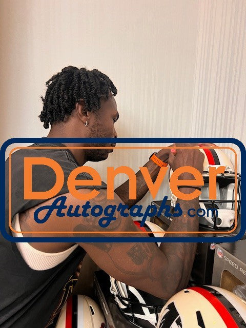 Julio Jones Signed Atlanta Falcons Full Size Retro Helmet