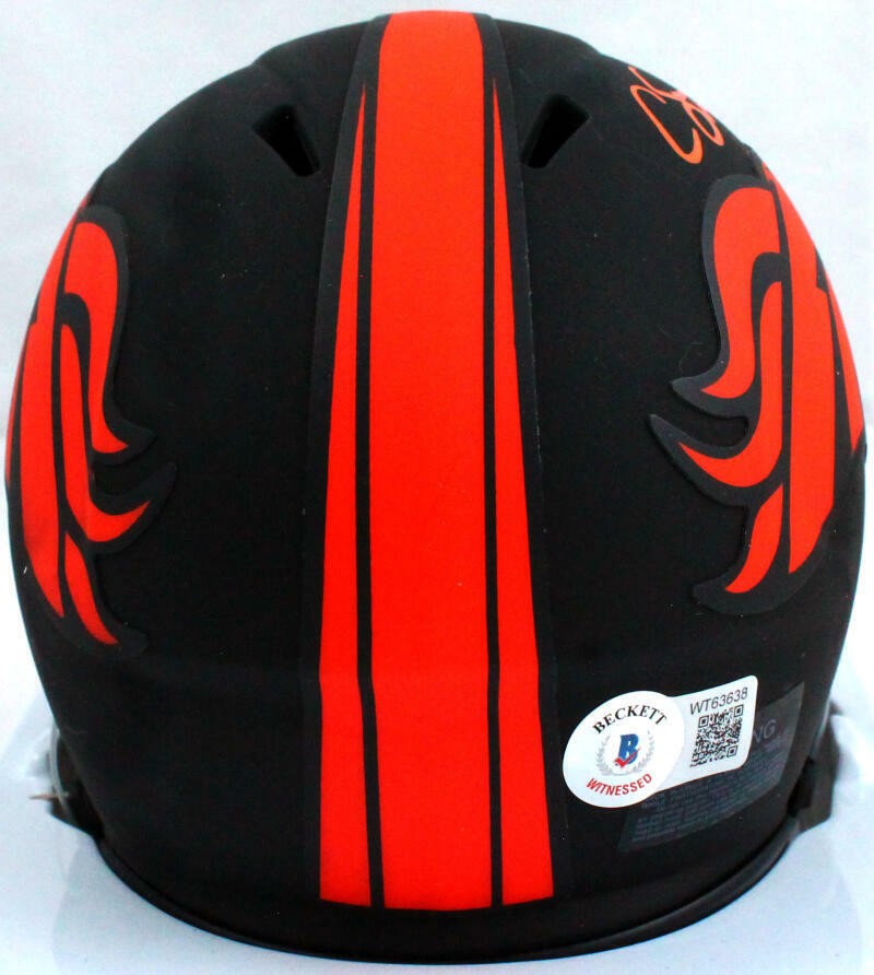 Courtland Sutton Signed Denver Broncos Eclipse Speed Mini Helmet