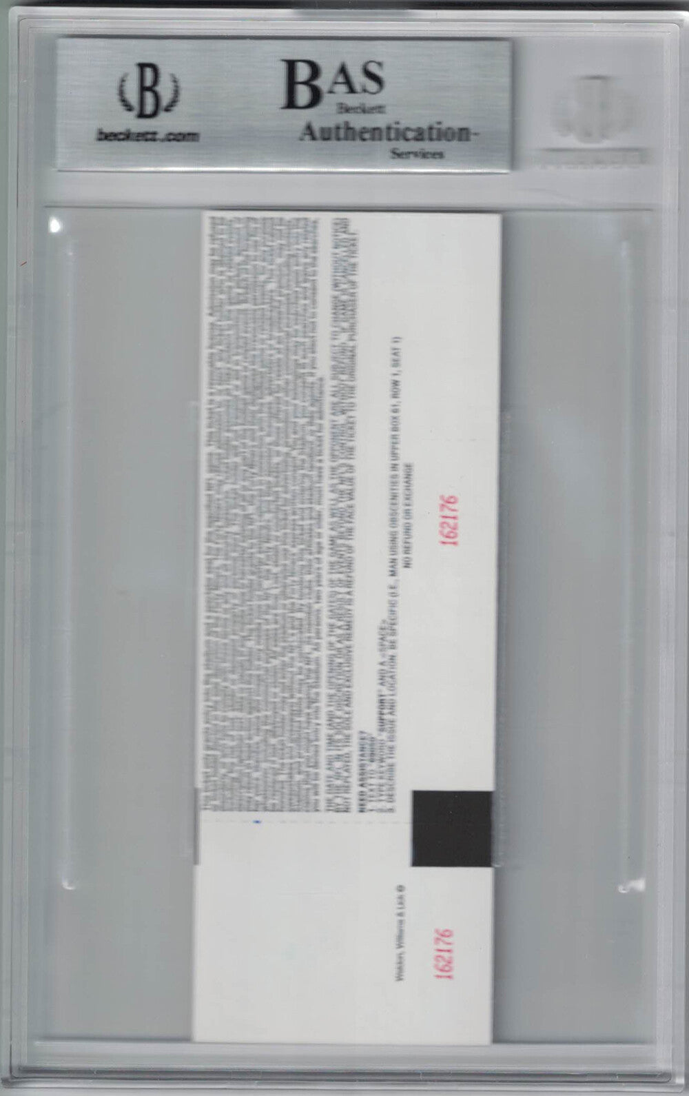 Eddie Lacy Autographed Green Bay Packers NFL Debut Ticket BAS Slabbed