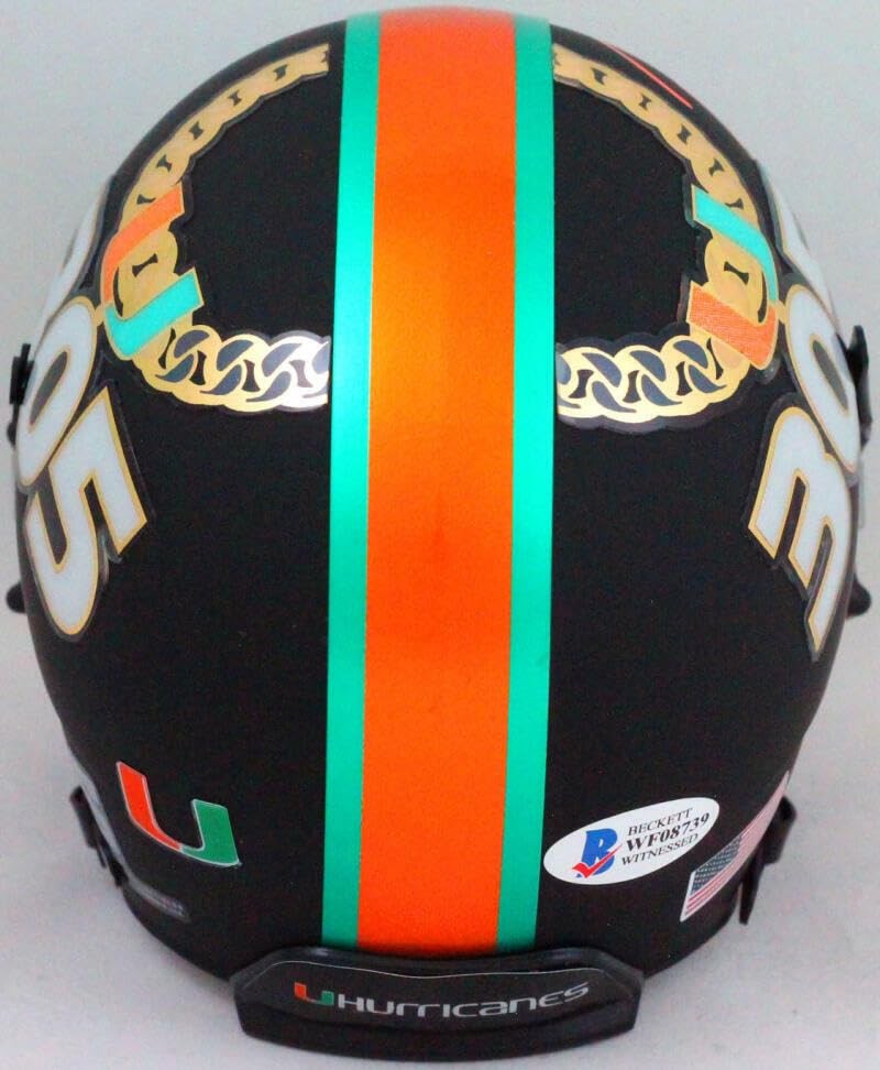 Ray Lewis Signed Miami Hurricanes 305 Edition Mini Helmet
