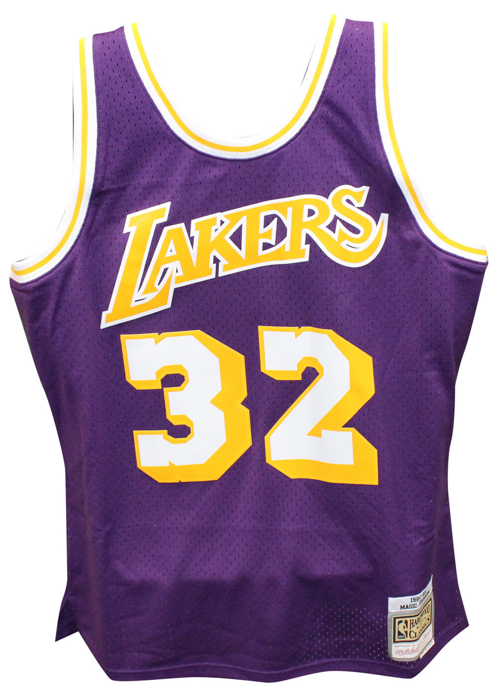 Magic Johnson Signed Los Angeles Lakers Mitchell & Ness Swingman Jersey