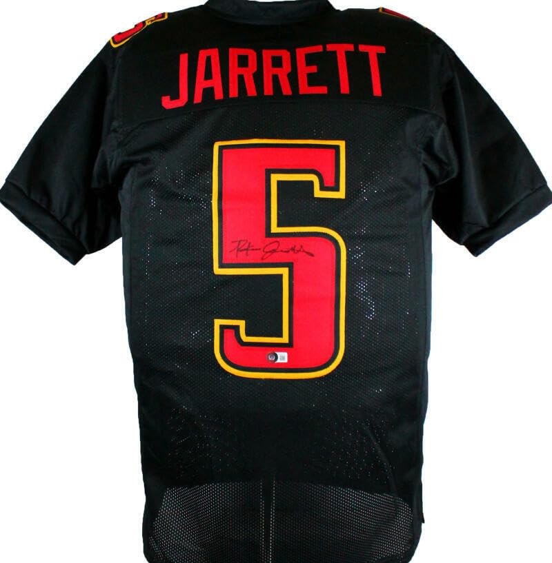 Rakim Jarrett Autographed Black Custom Football Jersey