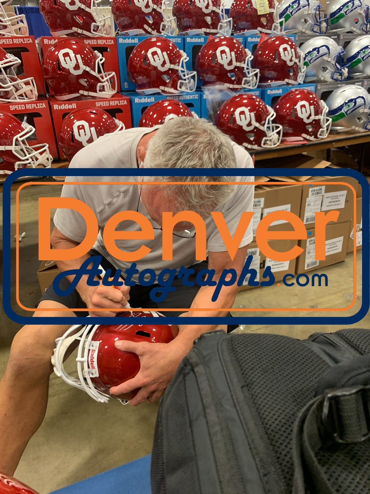 Brian Bosworth Signed Oklahoma Sooners Full Size Replica Helmet