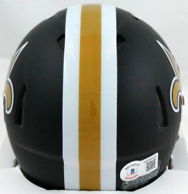 Darren Sproles Signed New Orleans Saints Flat Black Speed Mini Helmet