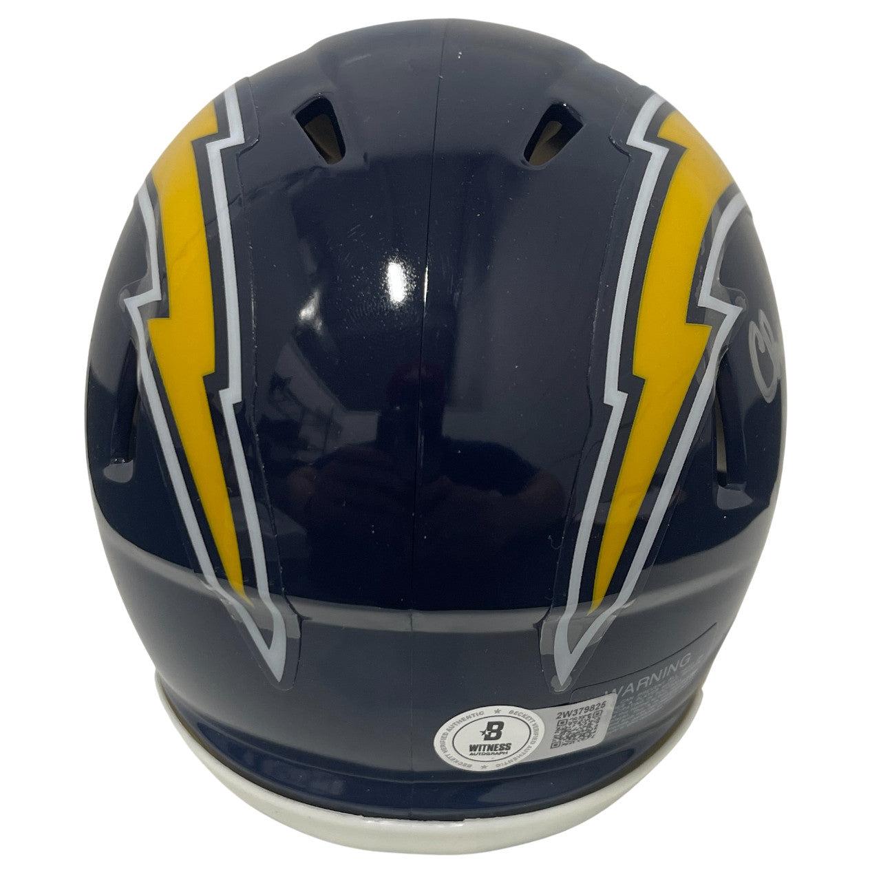 Charlie Joiner Signed Chargers Throwback Mini Helmet HOF 96 BAS Witness