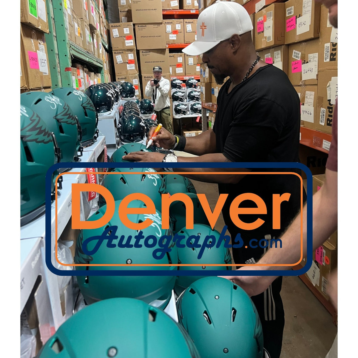 Brian Dawkins Signed Philadelphia Eagles Proline Rave Helmet