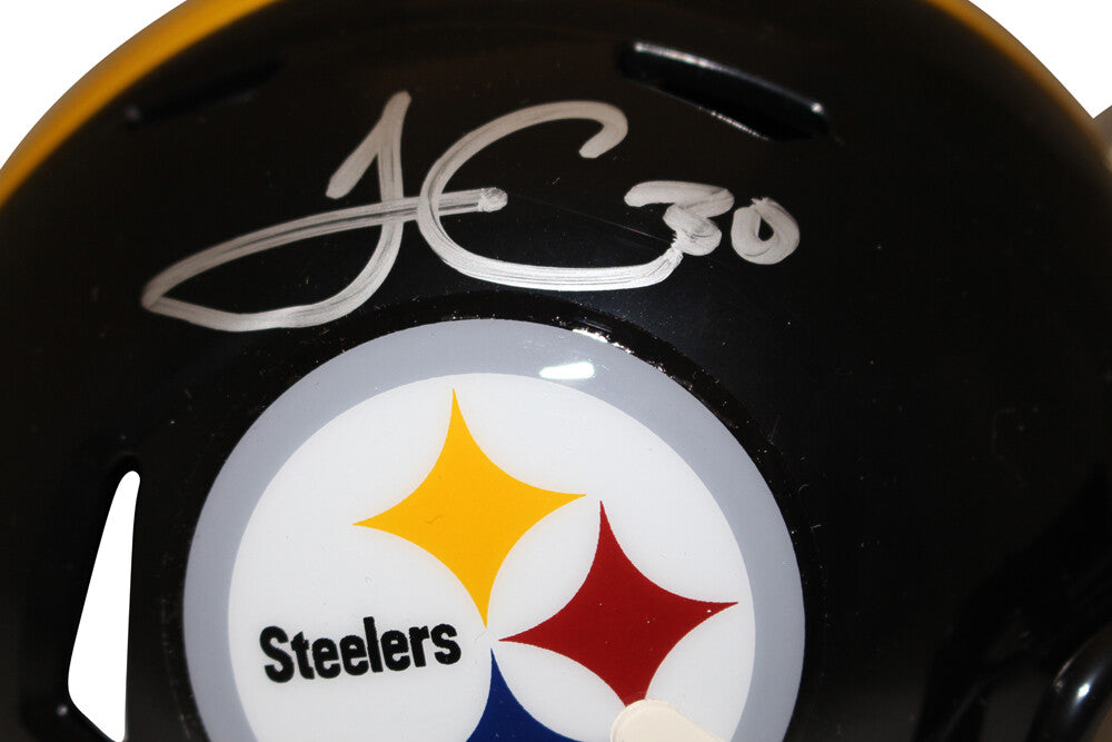 James Conner Pittsburgh Steelers Autographed Mini Helmet (Beckett)