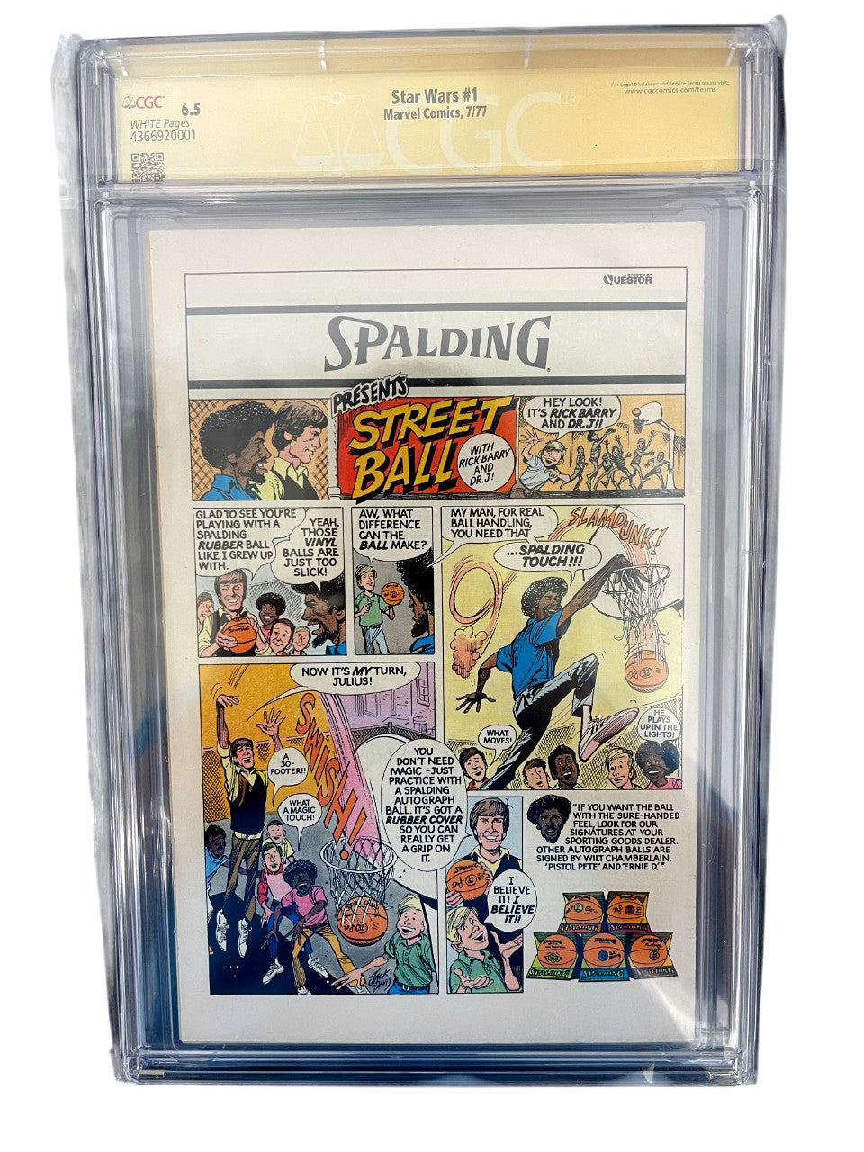 Mark Hamill Signed Marvel Star Wars #1 1977 Newsstand CGC 6.5 Comic
