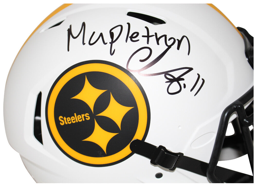 Chase Claypool Signed Steelers Authentic Lunar Helmet "Mapletron"
