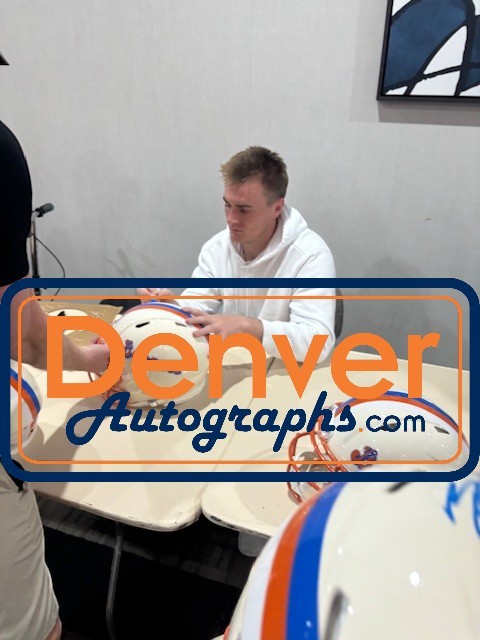 Bo Nix Autographed Denver Broncos Authentic Retro Helmet